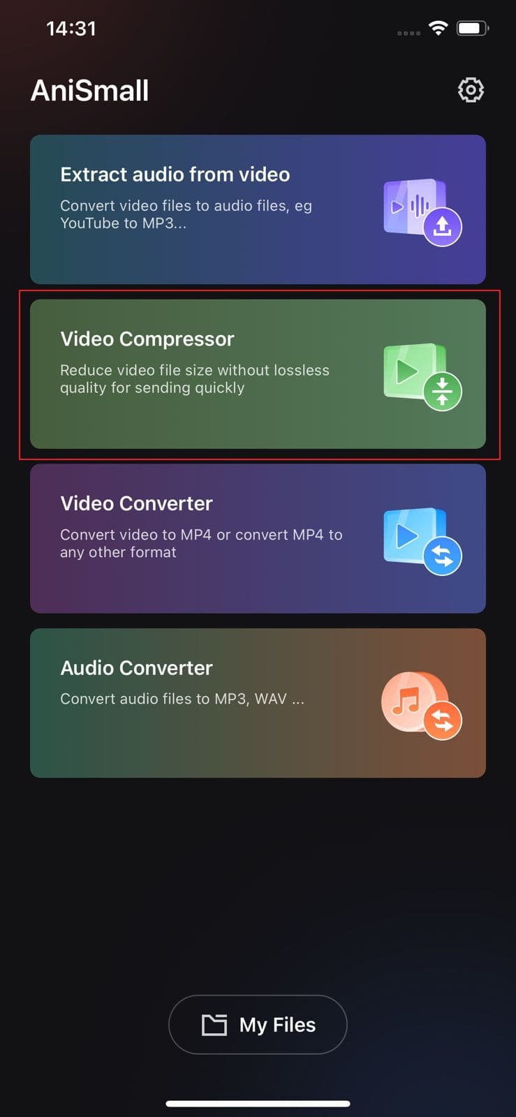 proceed with video compressor