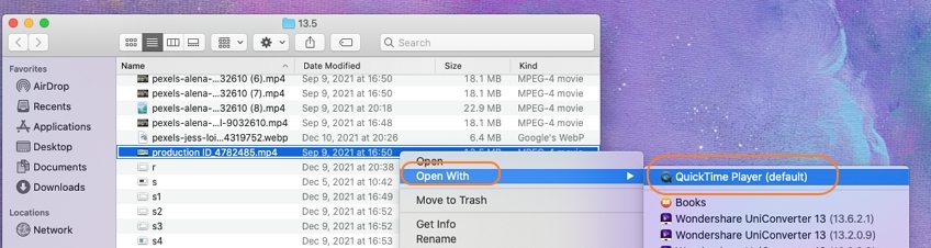 open the screen recording that you wish to compress on QuickTime