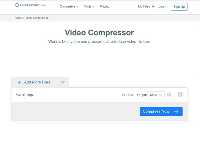 online free video compression software - FreeConvert