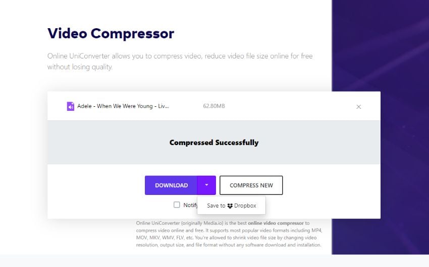 download mov compression file