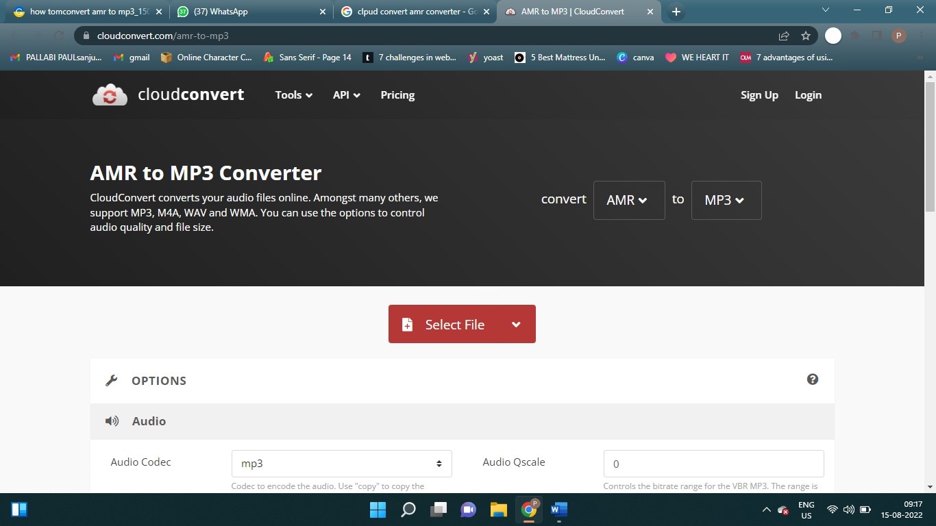 convert amr to mp3 6
