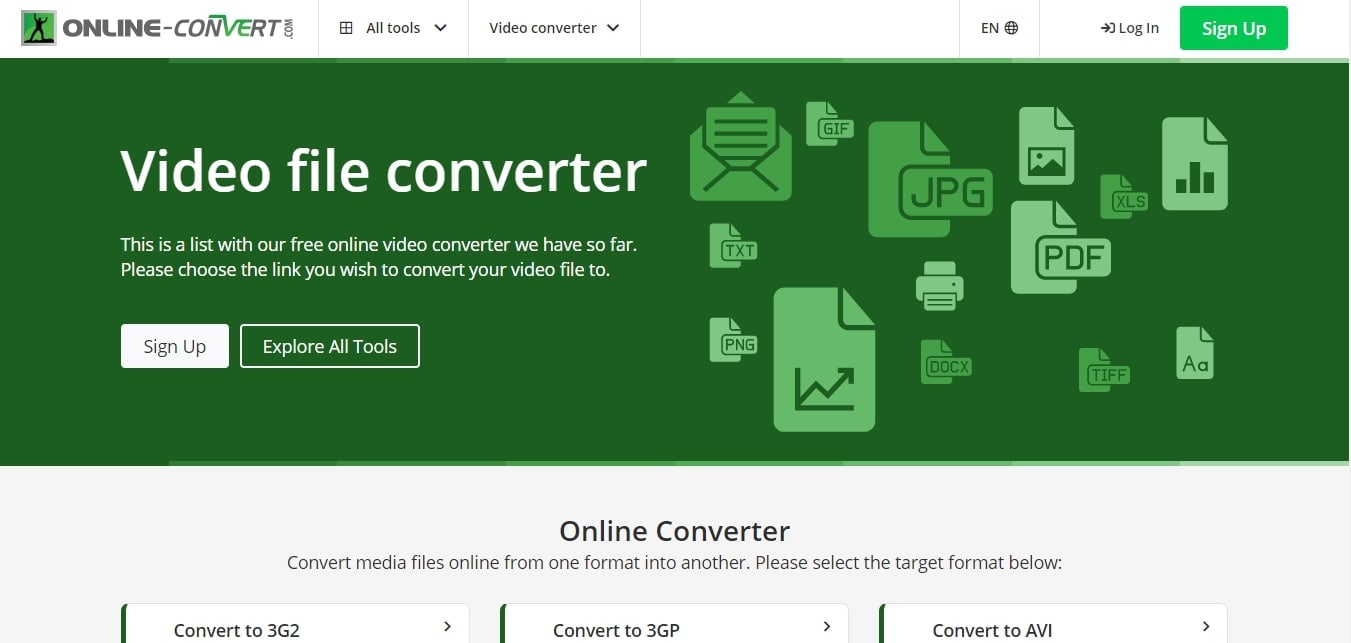 online convert's video file converter