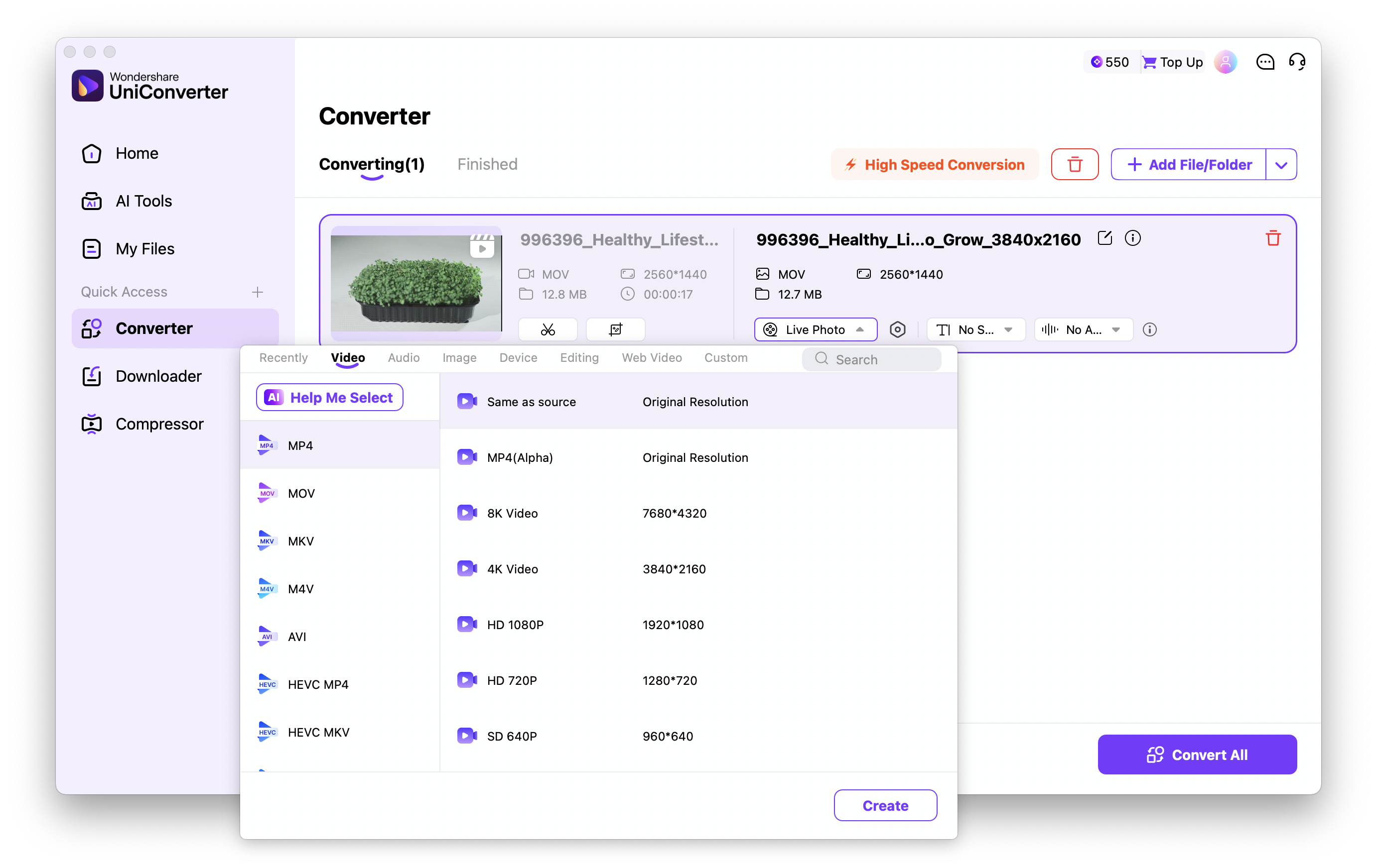 instagram click boomerang