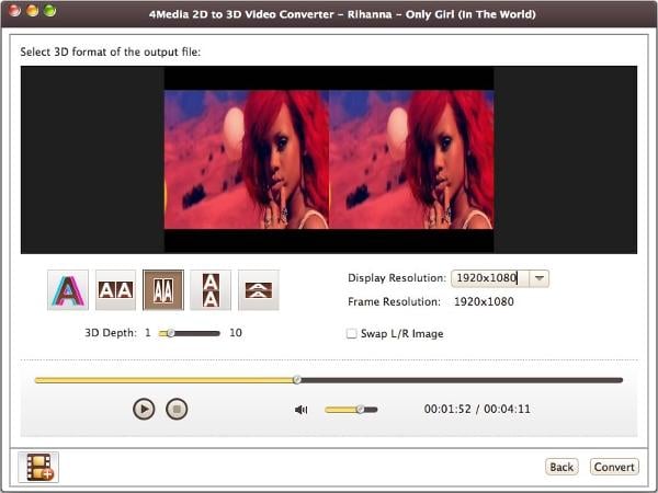 4Media 2D to 3D Video Converter