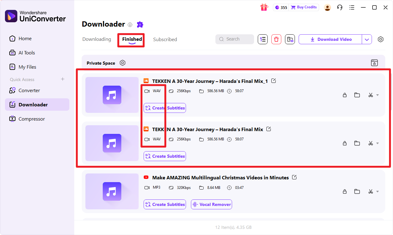 Save and locate SoundCloud WAV