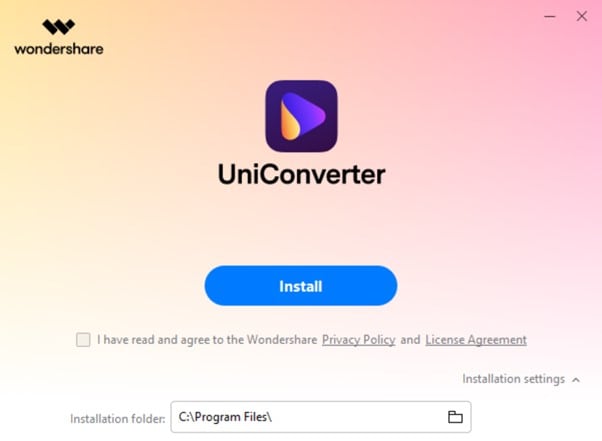 descarga e instala UniConverter en Mac