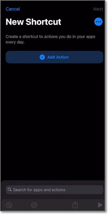 how to create gif on iphone add action