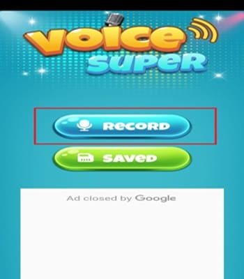 voice changer super voice effects editor recorder step 1