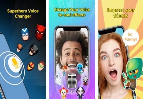 Illustration de voice changer super voice effects editor recorder