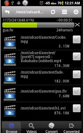 Riproduttore Divx per Android - Video Converter Android