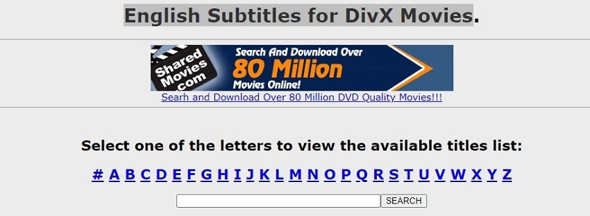 Find DivX Subtitle in English Subtitles For Divx Movies
