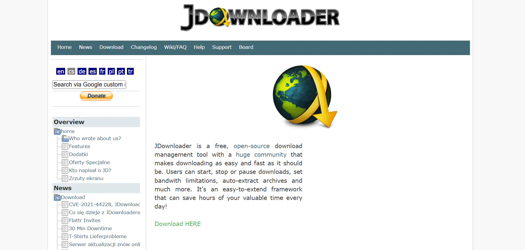 jdownloader homepage