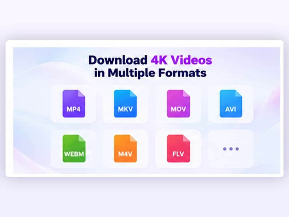 MP4 MOV MKV video formats available for post-download conversion