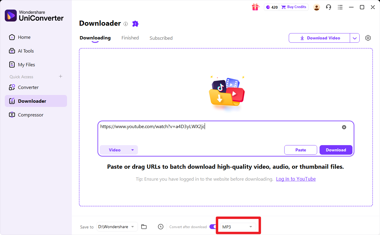 convert link to mp3 online