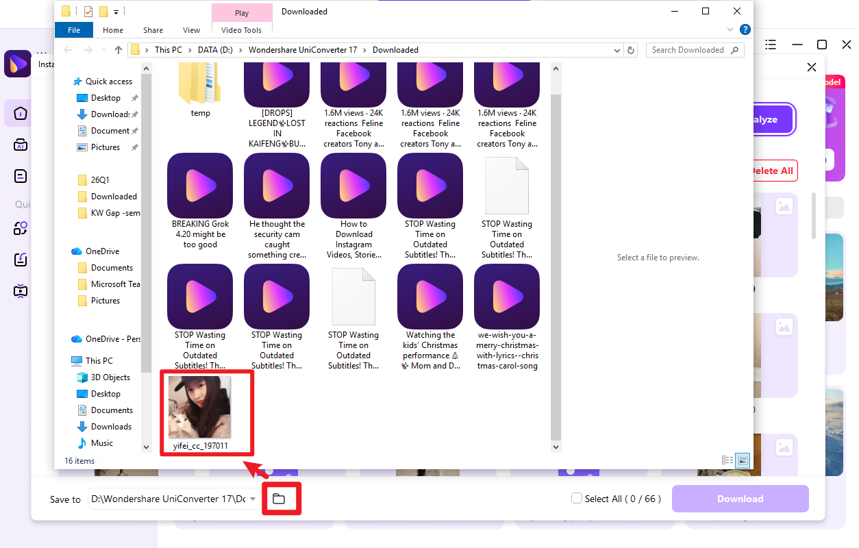 check downloaded files