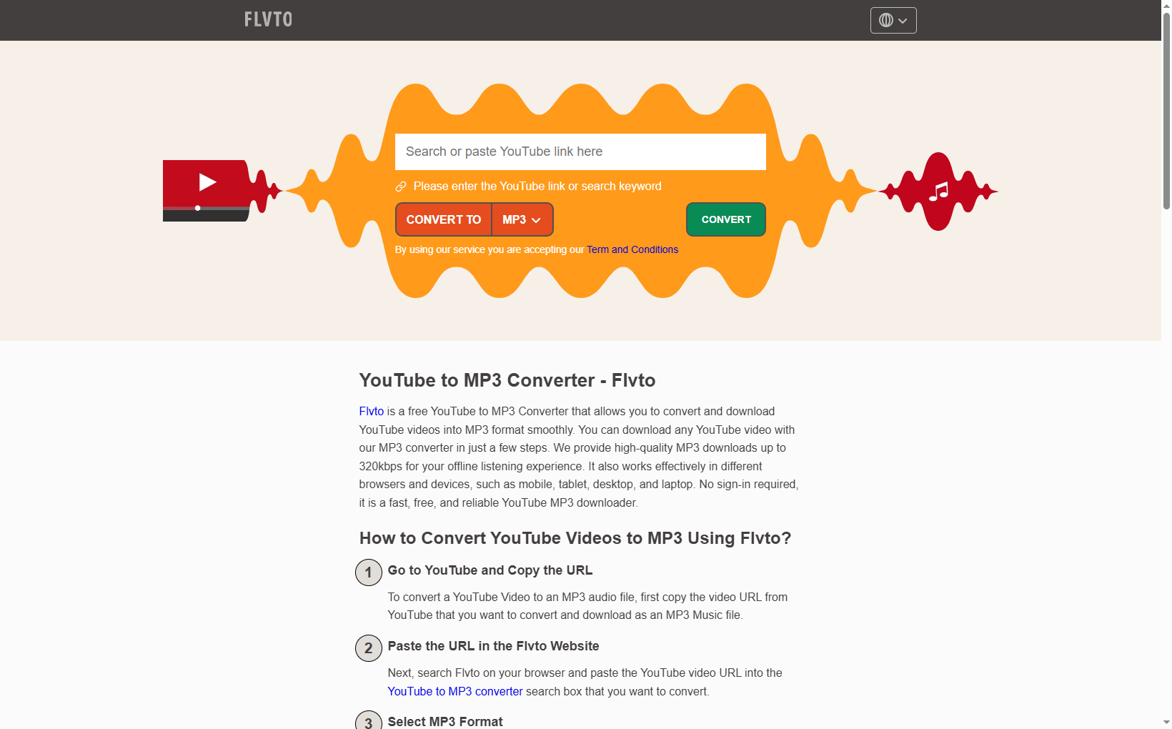 yt1s for youtube to mp3 conversion