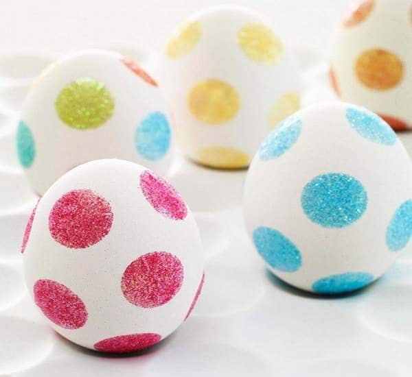 Polka dot eggs