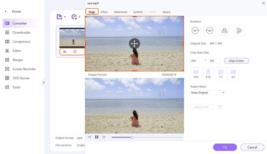 crop and rotate videos