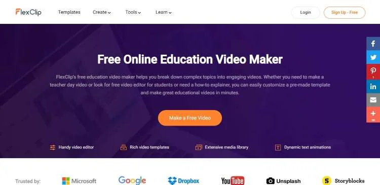 programma per fare video per l'educazione gratuito