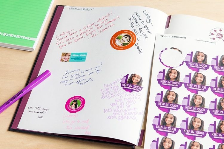 Create personalized yearbook notes