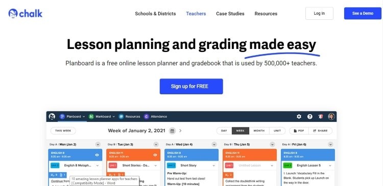 lesson planner app
