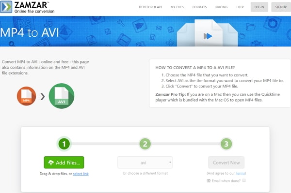 Top 7 MP4 AVI Converter Free - How to to AVI Online