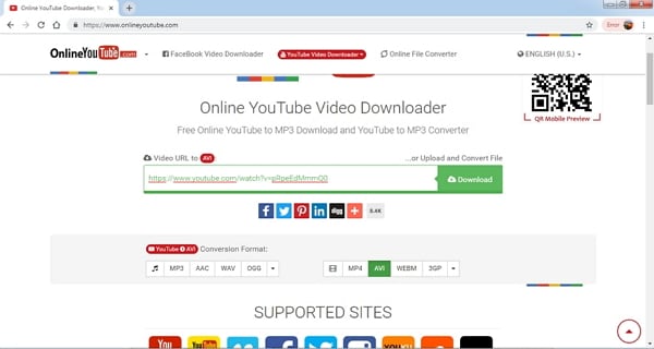 convert youtube to avi by Online YouTube