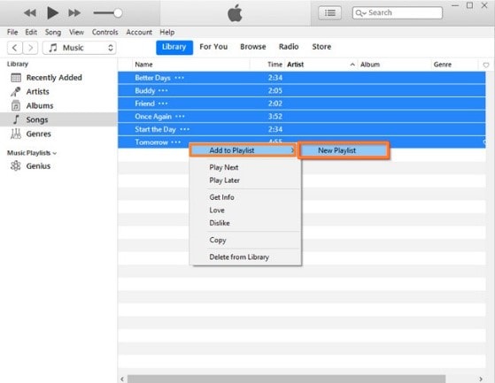 WAV auf CD brennen mit iTunes -  Schritt 1