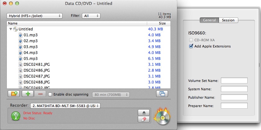 meilleur logiciel de gravure de CD pour mac