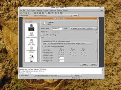 linux cd burner with GEAR Pro
