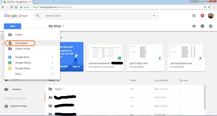 how to compress a video file for email using Google Drive