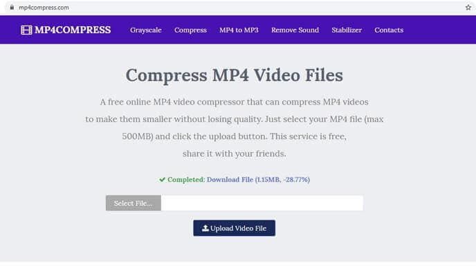 compactador de vídeo mp4 grátis - mp4compress
