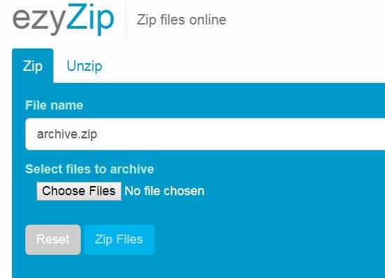 compress folder online free - ezyZip