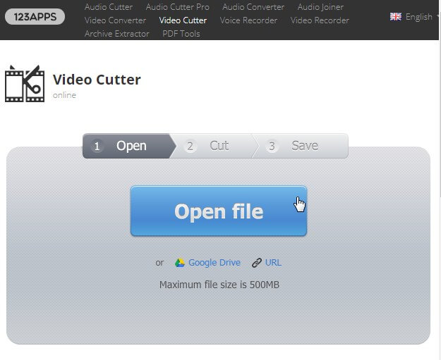 outil de découpe vidéo en ligne - Video Cutter