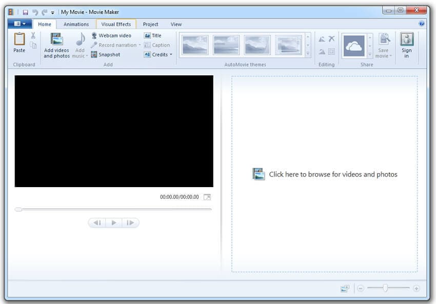kostenlose Videokomprimierungssoftware - Windows Movie Maker