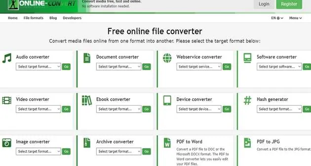 Convertitori online in formato AAC -Online-Convert