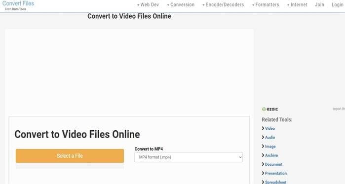 Convierte cualquier formato a MP4 Online y Gratis -Convert Files
