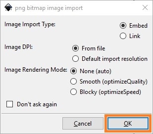 add the source photo to Inkscape