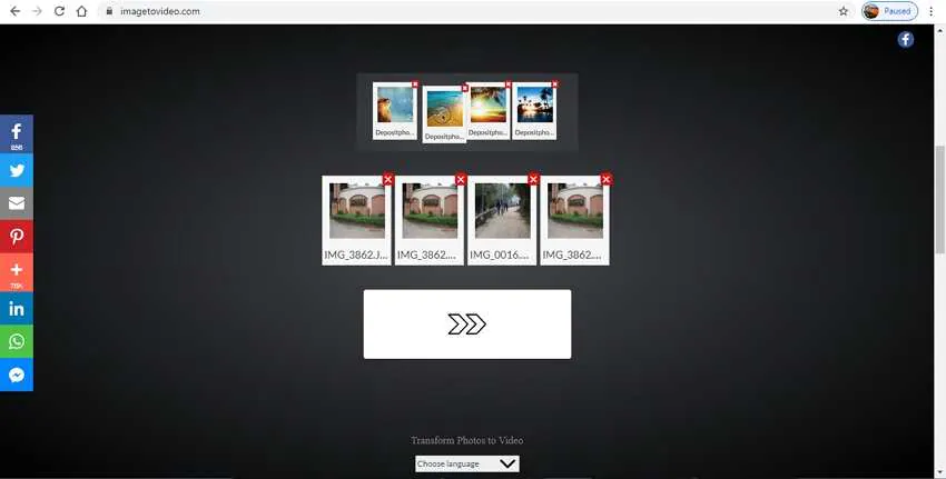 Die besten Online-Converter für Fotos in Videos - Imagetovideo