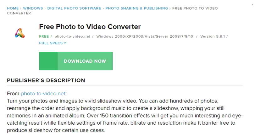 Meilleurs convertisseurs de photos en vidéo en ligne - Convertisseur gratuit de photos en vidéo
