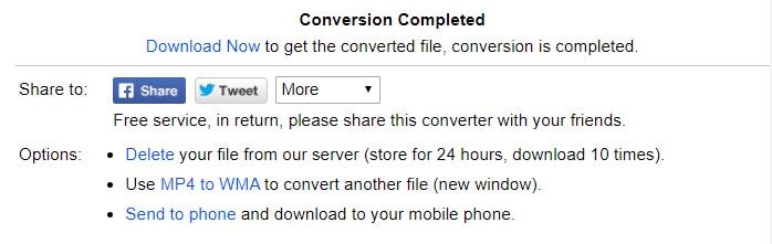 download the converted videos