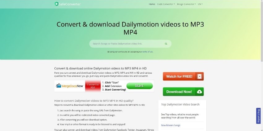 conversor mp3 dailymotion