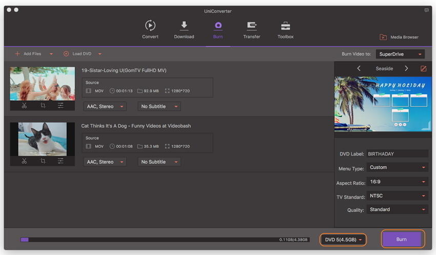 imovie 10.0.6 to dvd