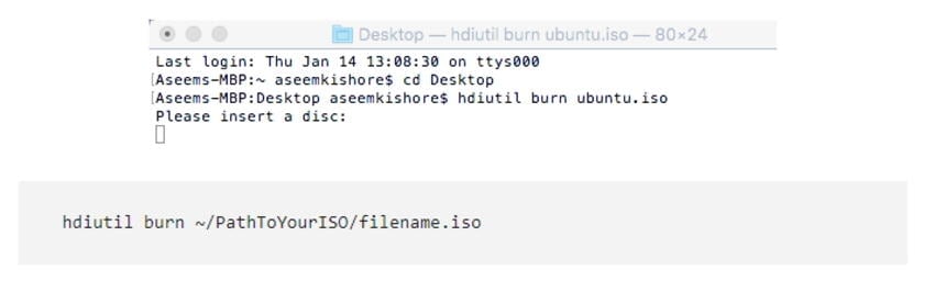 Using Command Line Method to Burn ISO Images to DVD