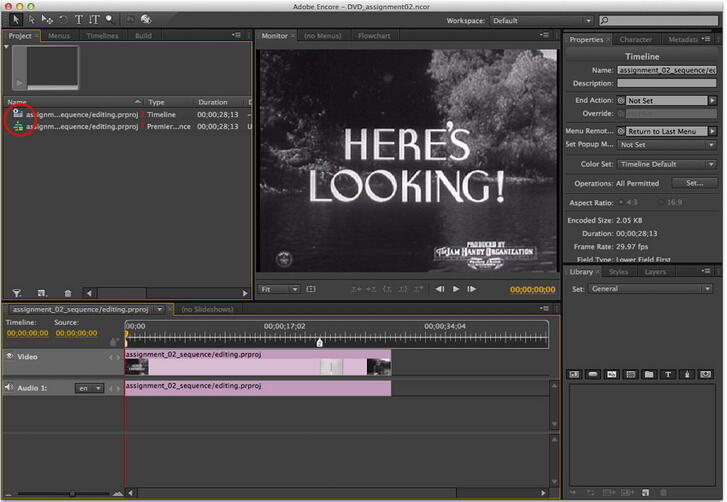 Finish the setttings for editing DVD with premiere