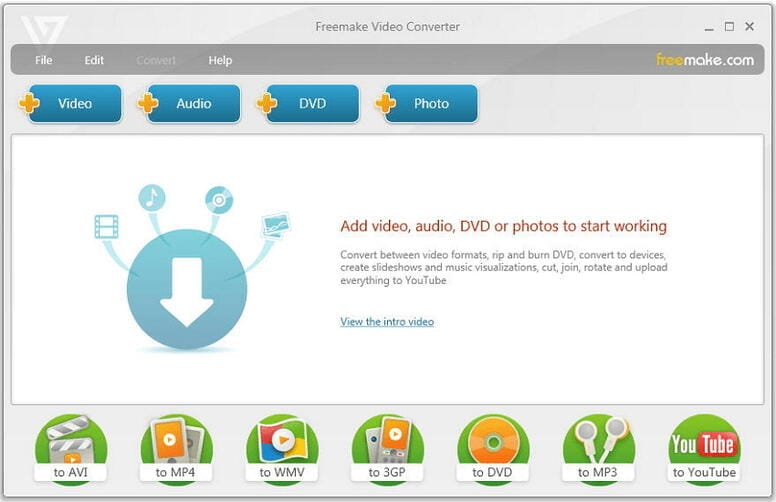 Video to DVD Converter Freemake Video Converter