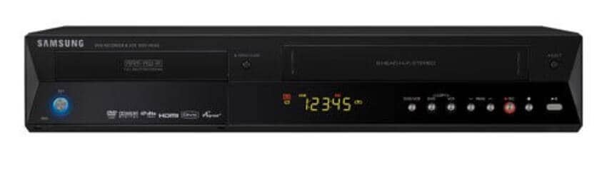 VHS-to-DVD player to convert VHS to MP4