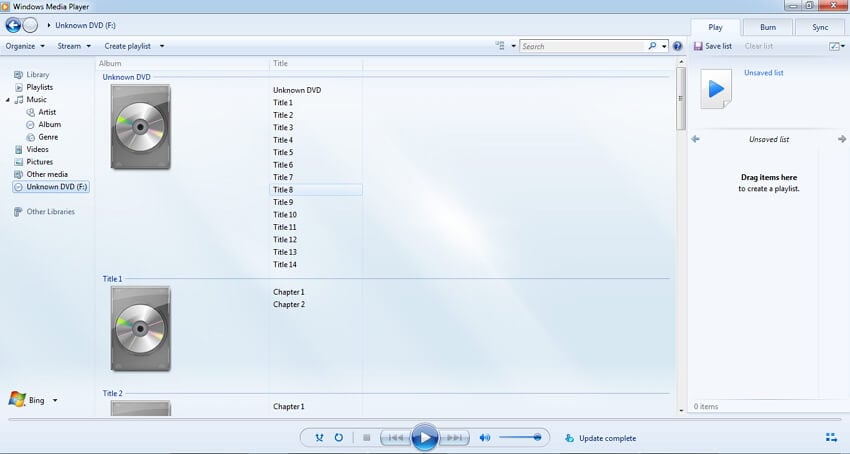 play DVD with windows media player