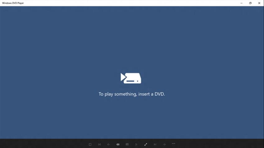 Using Windows DVD Player to watch DVD on Windows 10