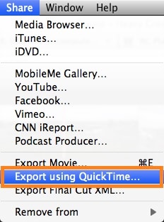 fichier d'exportation